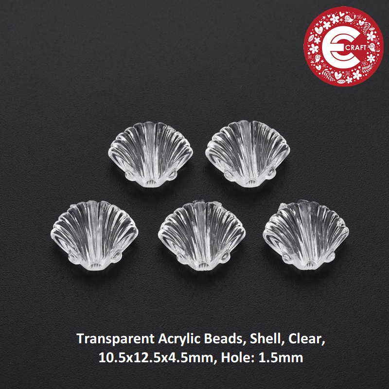 Jual TRANSPARENT CLEAR SHELL BEADS MANIK KERANG WARNA BENING | Shopee ...