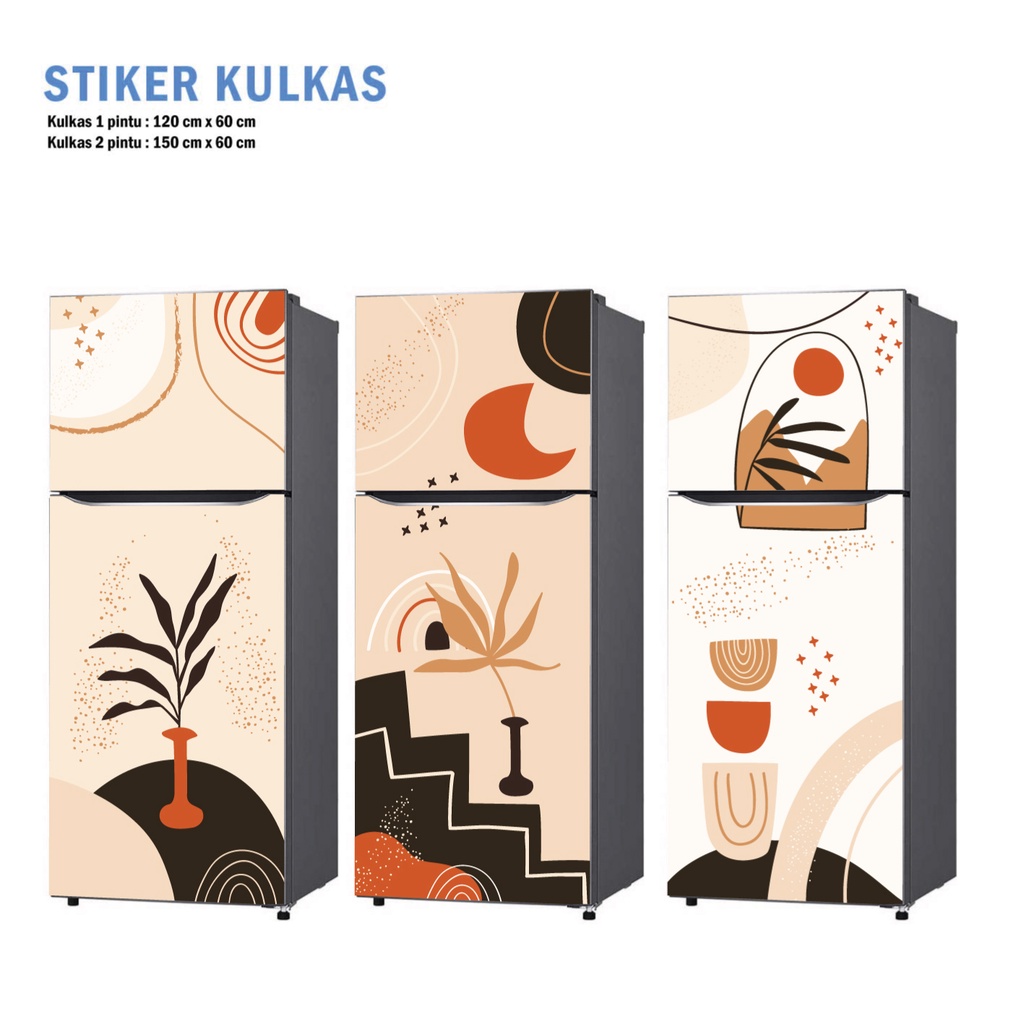 Jual Stiker Kulkas 1 Pintu dan Sticker Kulkas 2 pintu Painting Art ...