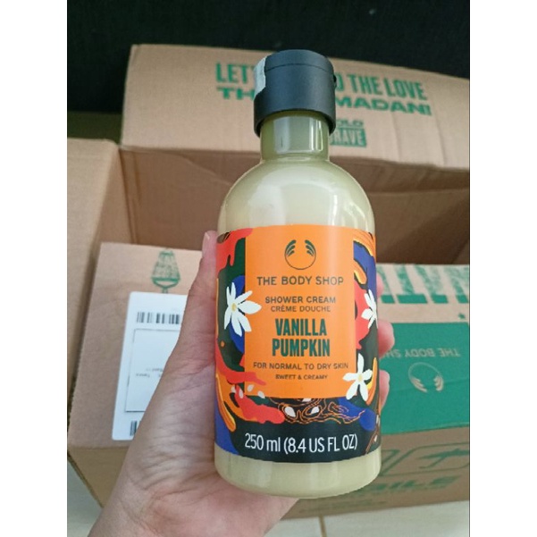 Jual Vanilla Pumpkin Shower Cream The Body Shop Shopee Indonesia