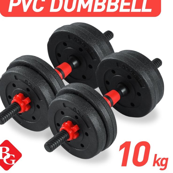 Jual `SFW HTD SPORT Dumbbell Set 10 Kg PVC Alat Olahraga Angkat Besi N ...