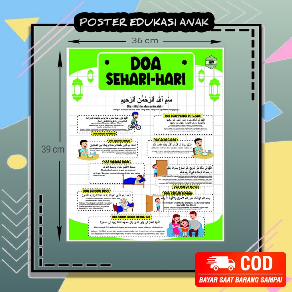 Jual Poster / Poster Edukasi Anak / Mainan Edukatif / Poster Dinding ...