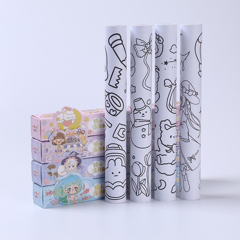Jual Kertas Mewarnai Jumbo - Coloring Book - Sticker Mewarnai Anak ...