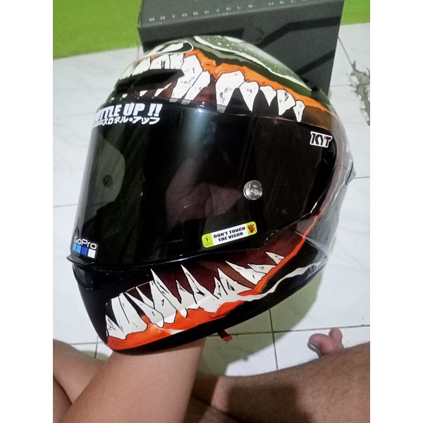 Jual KYT TT-COURSE repaint Venom | Shopee Indonesia