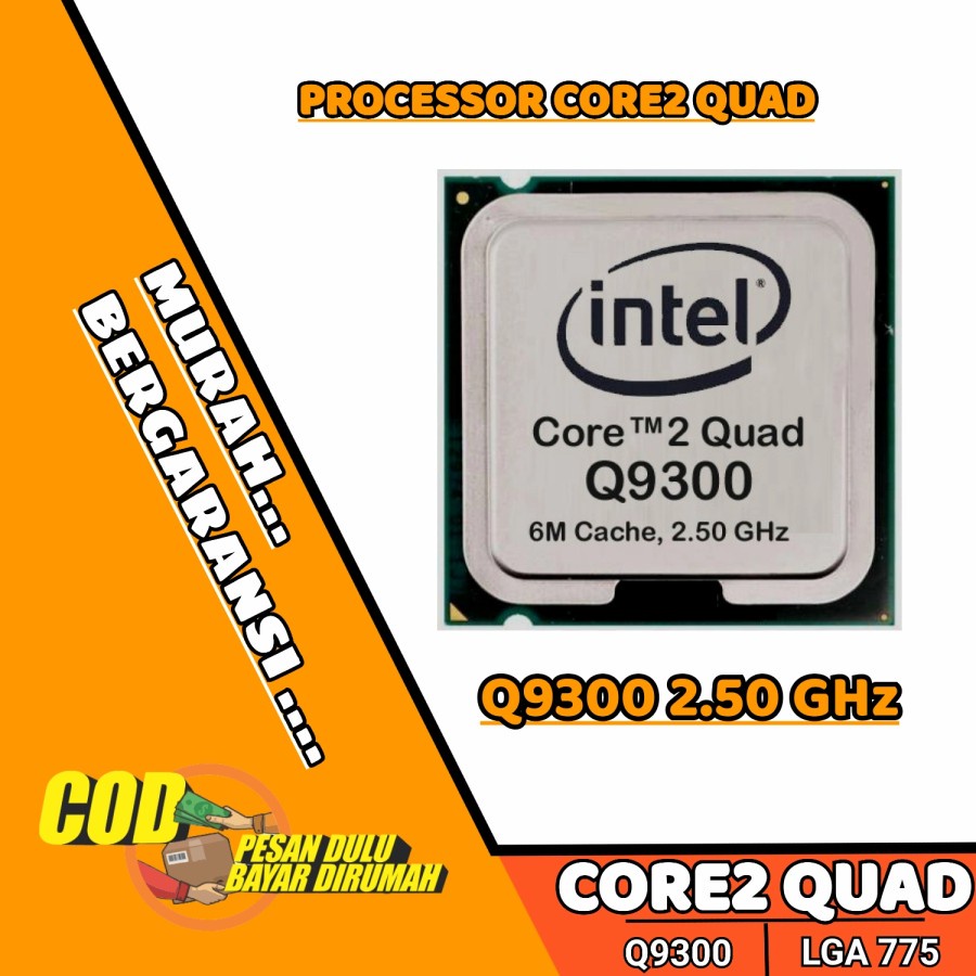 Intel Core Quad Q9300 2.5 GHz 6M L2 Cache 1333MHz FSB LGA775 Quad-Co 