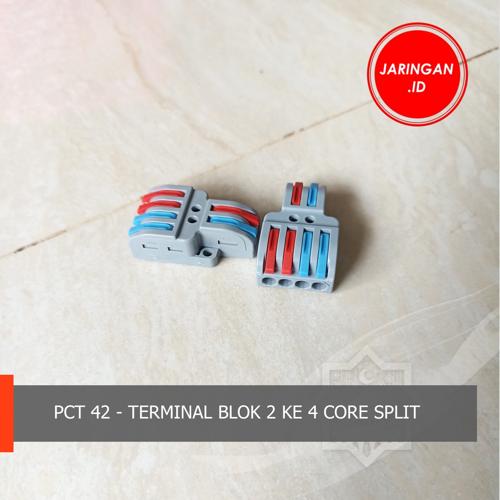 Jual PCT 24 - TERMINAL BLOK 2 Ke 4 CORE SPLIT | Shopee Indonesia