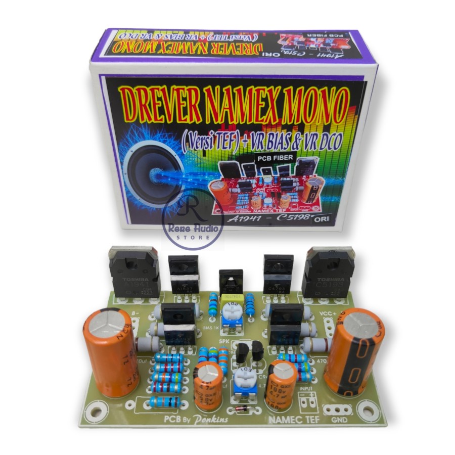 Jual Kit Driver Power Amplifier NAMEC / NAMEX + TEFF FR4 Fiberglass