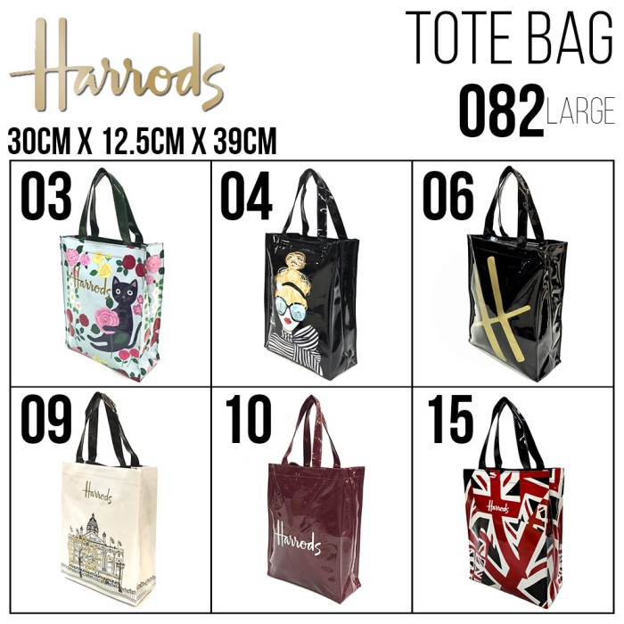 Jual Harrods Large Tote Bag 082 Shopee Indonesia