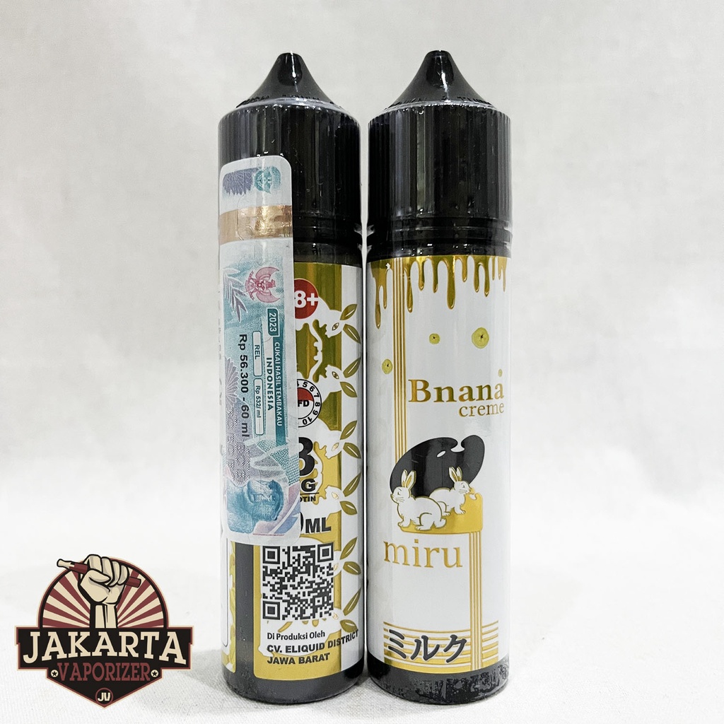 Jual MIRU TOKYO RABBIT BANANA CREME 60ML 3MG 6MG BY JOZOJO | Shopee ...