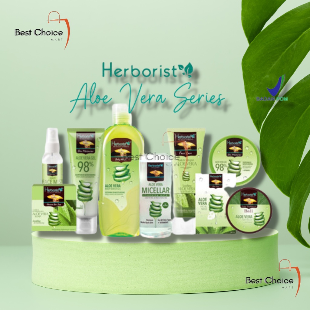 Jual Herborist Aloe Vera Series Aloe Vera Gel Pot Tube Sabun Wajah
