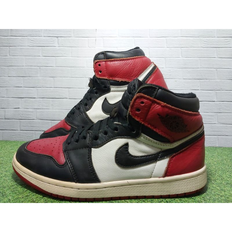 Jual 18. Nike Air Jordan 1 High Bred Toe Size 41 Insole 26 cm Shopee