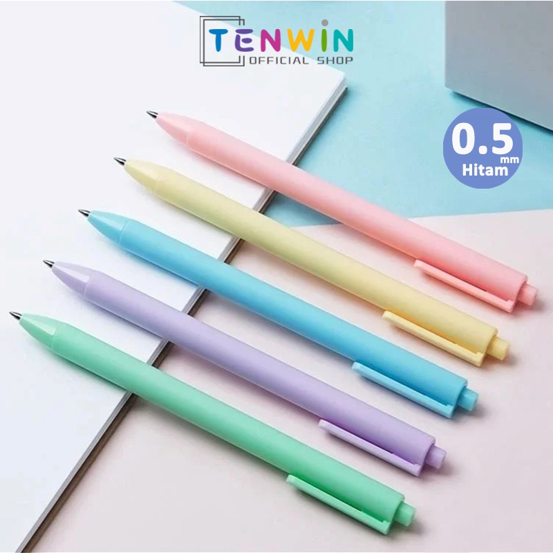 Macaron Color Gel Pen - 0.5 mm - Set of 5