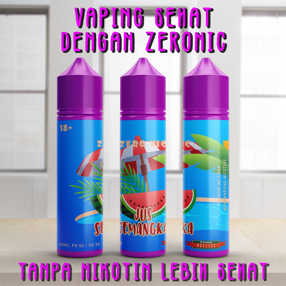 Jual Liquid Vape Mint Zero Nicotine Jus Semangka Liquid Murah Enak 60Ml
