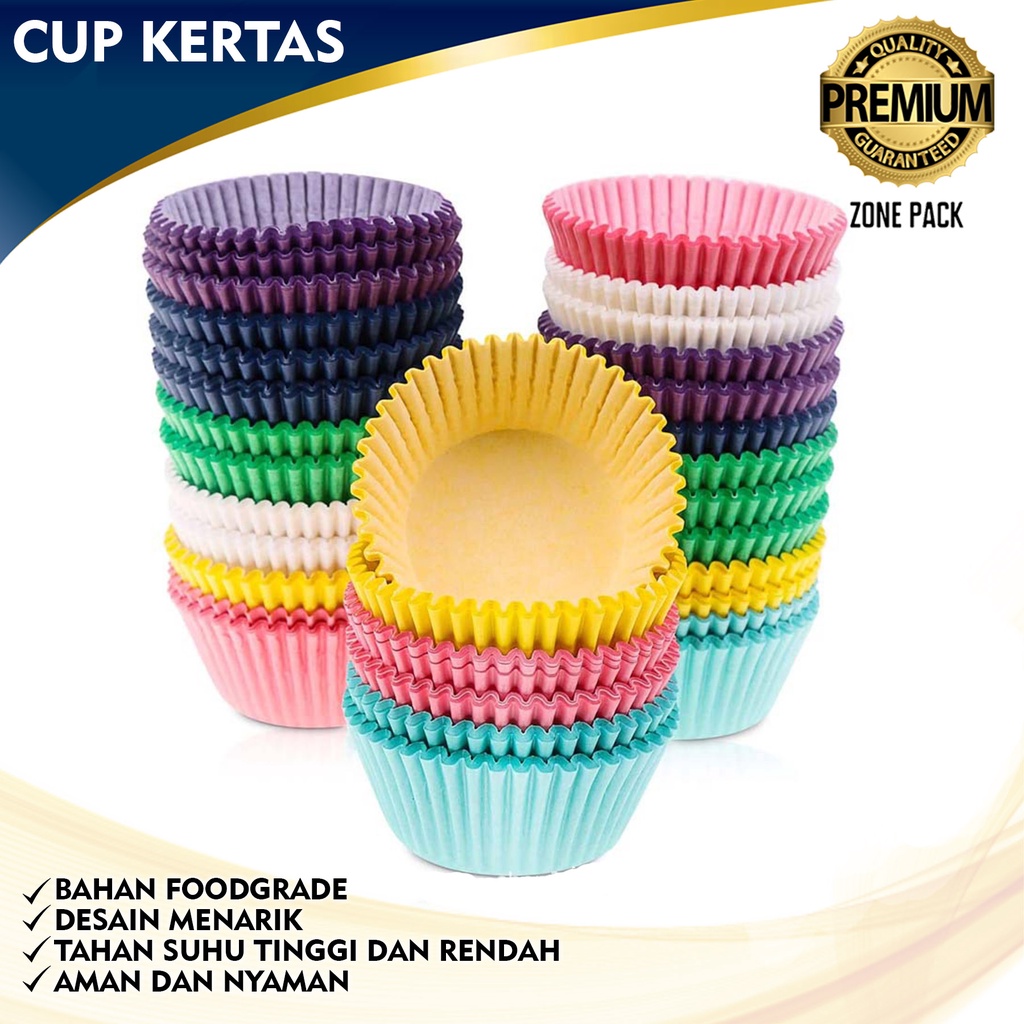 Jual [100 PCS] Cup Kertas | Paper Cup CupCake | Cupcake Kertas Cangkir ...