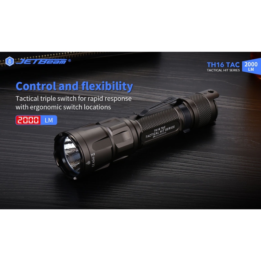 Jual JETBeam Senter LED CREE XHP35 HD Tactical USB Rechargeable 2000 ...