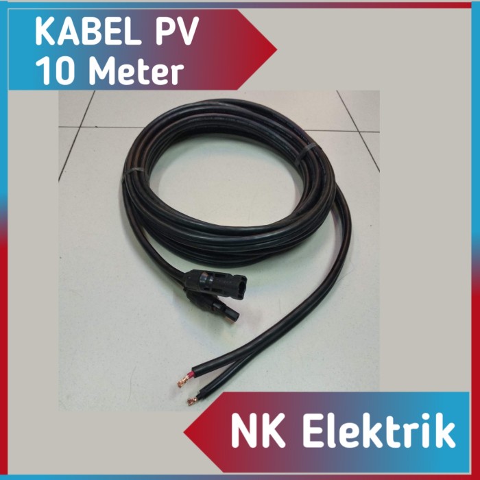 Jual Cables Kabel Panel Surya 10M / Kabel Solar Panel + Connector Mc4 ...