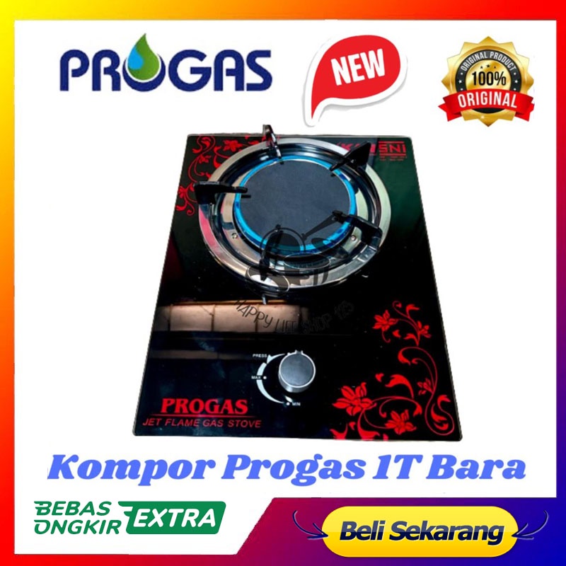 Jual Kompor Gas Kaca Progas 1 Tungku Kompor Kaca Bara Infrared Kompor