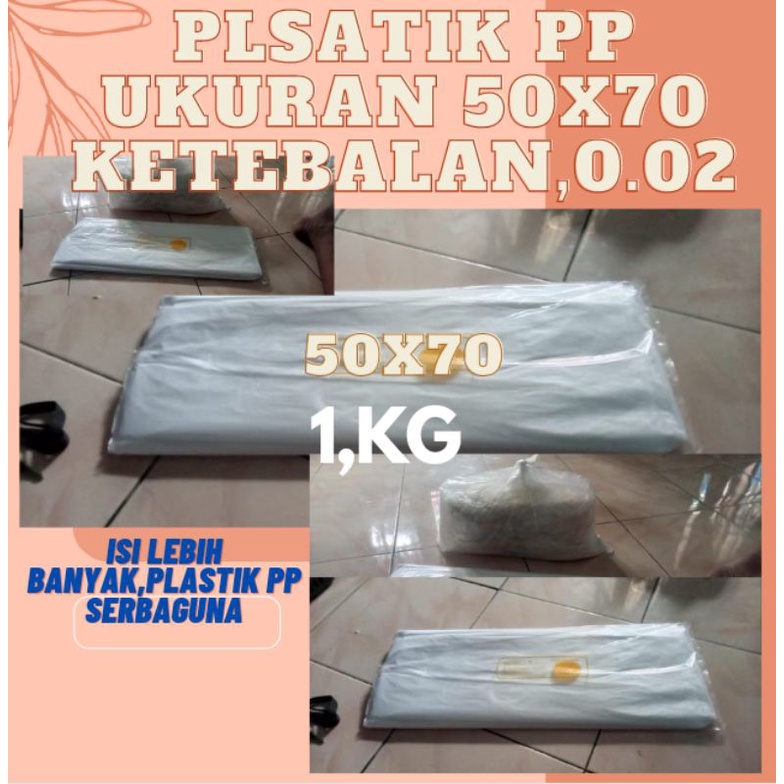 Jual Plastik PP Ukuran 50x70,satu pak isi lebih bnayak | Shopee Indonesia