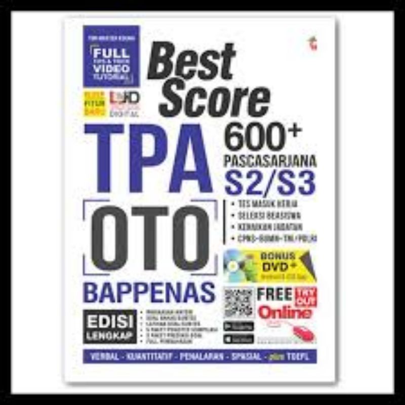 Jual Buku best score TPA oto beppenas 600+ Pascasarjana S2 s3 | Shopee ...