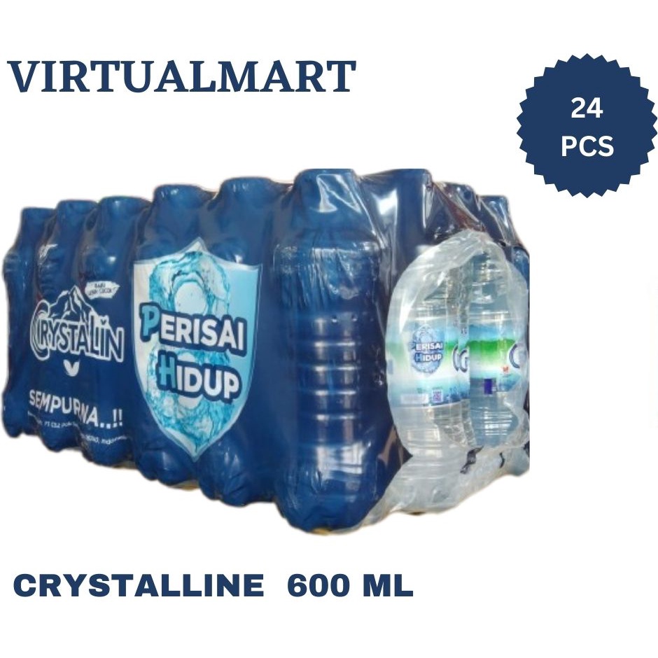 Jual Air Mineral Crystalin 600 Ml 1 Dus Isi 24 Botol Shopee Indonesia 9937