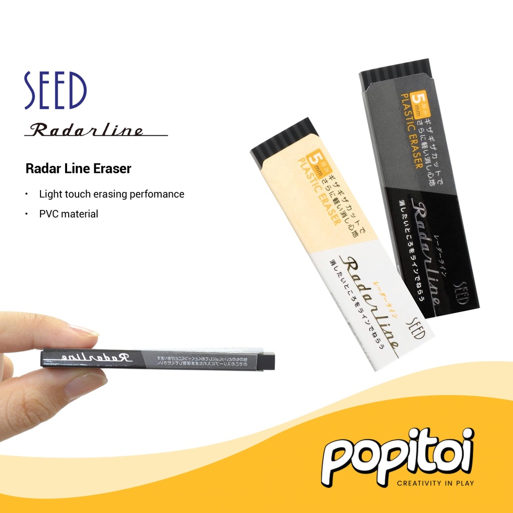 Jual SEED Radar Point Line Eraser Penghapus Sekolah Kuliah Unik Elastis ...