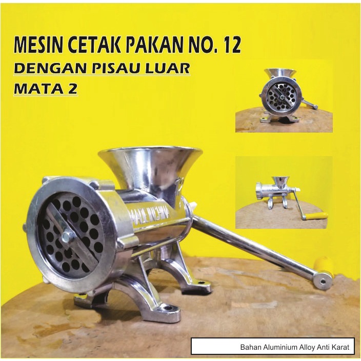 Jual Mesin Cetak Pelet No12 Pisau Luar Mata 2 Mesin Pelet Ayam Ikan