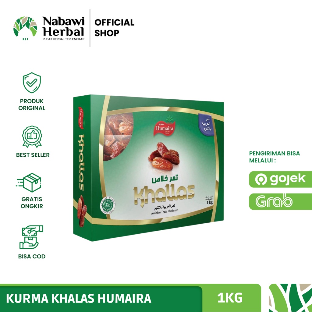 Jual HUMAIRA - Kurma Kholas Humaira 1kg | Shopee Indonesia