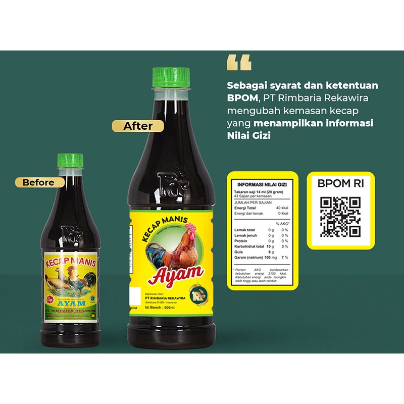 Jual kecap manis cap ayam 600ml | Shopee Indonesia