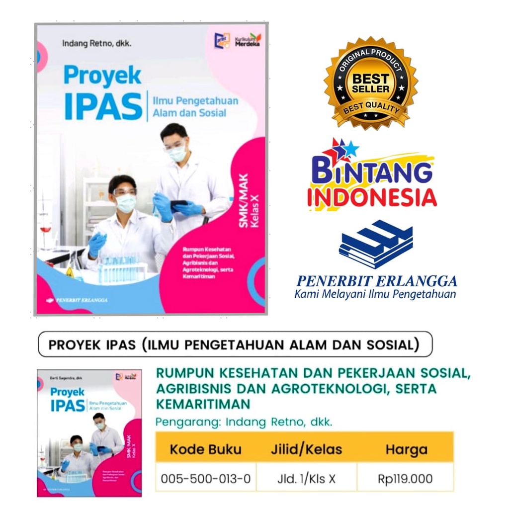 Jual Erlangga Kurikulum Merdeka Proyek Ipas Rumpun Kesehatan Smk Mk Shopee Indonesia