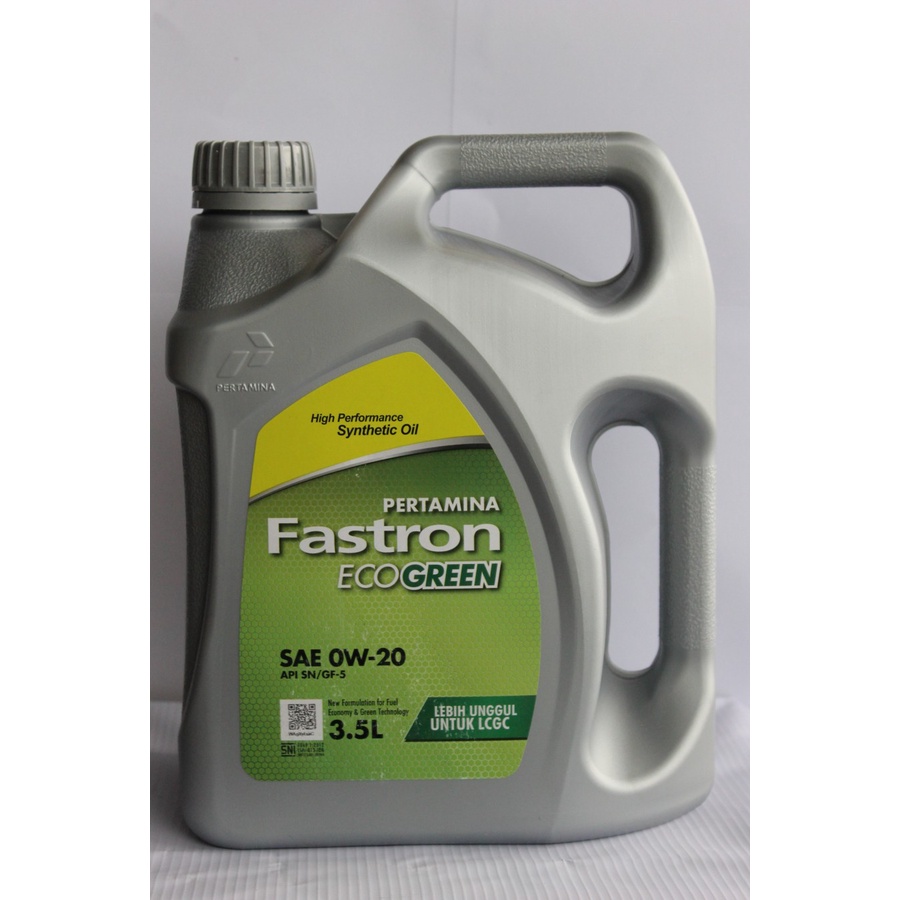 Jual Pertamina Fastron ECO GREEN 0W20 ( 1 Galon / 3.5 Liter ) Shopee