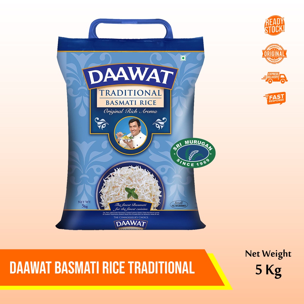 Jual DAAWAT BASMATI RICE TRADITIONAL 5Kg | Shopee Indonesia
