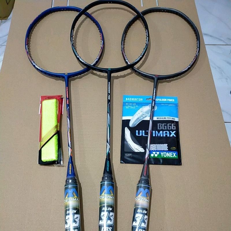 Jual RAKET BADMINTON POWER MAX 33 LBS ORIGINAL Shopee Indonesia