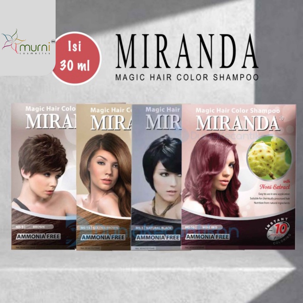 Jual [[SACHET]] MIRANDA MAGIC HAIR COLOR SHAMPOO 30ML | Shopee Indonesia