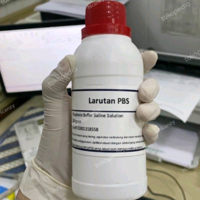 Jual PHOSPHATE BUFFER SALINE SOLUTION 200GR - LARUTAN PBS | Shopee ...
