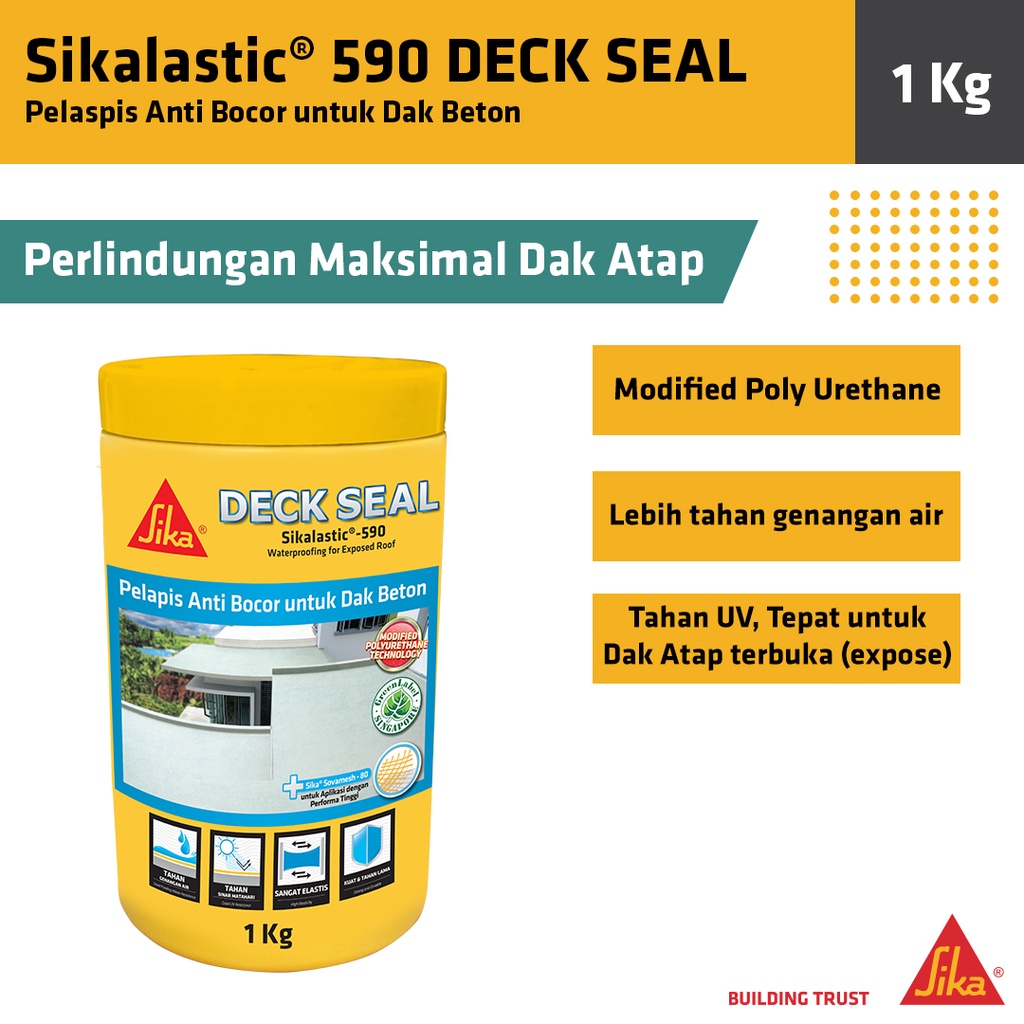 Jual Sika - Deck Seal Sikalastic 590 Waterproofing Pelapis Anti Bocor ...