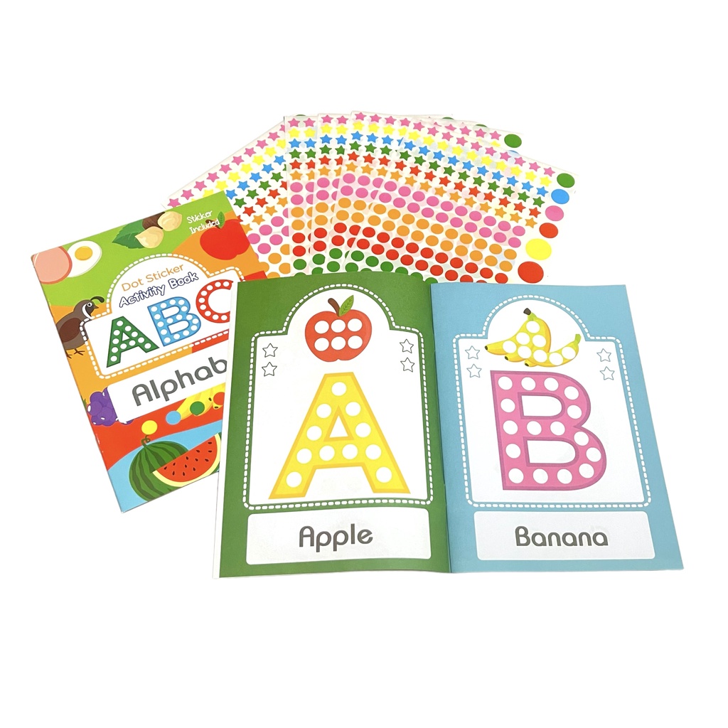 Jual BUKU AKTIVITAS DOT STICKER Gratis Stiker Dot 5 Lembar/ Tema Abc ...