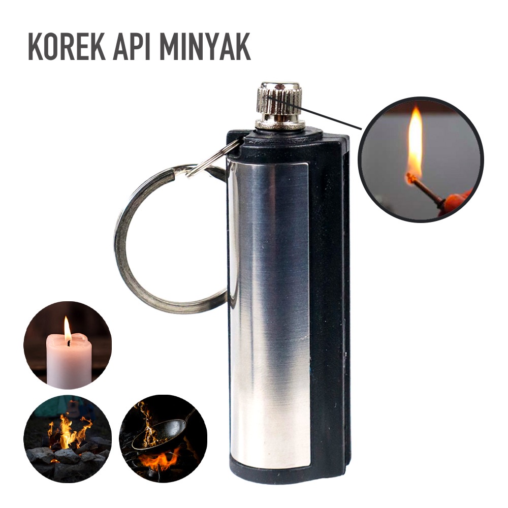 Jual Korek Api Gas Isi Ulang Outdoor Camping Waterproof | Shopee Indonesia