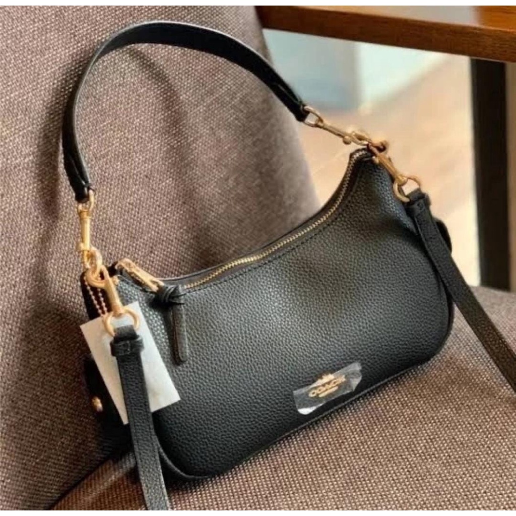 Black Penny Shoulder Bag