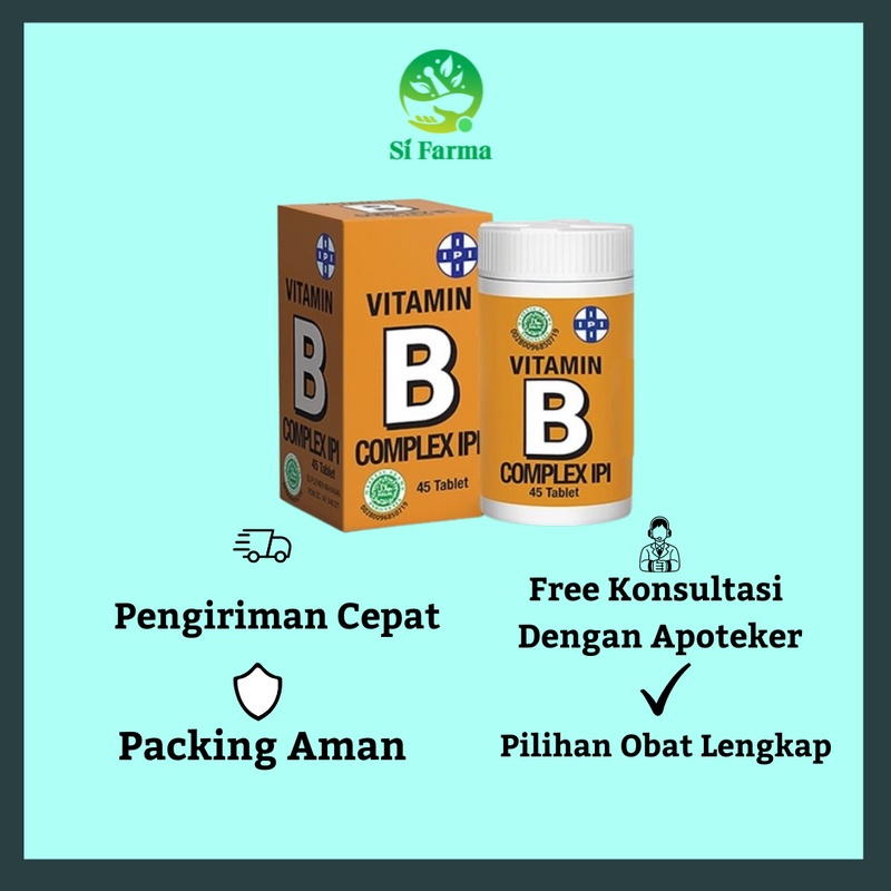 Jual Vitamin B Complex IPI/Meningkatkan Nafsu Makan dan Membantu Fungsi