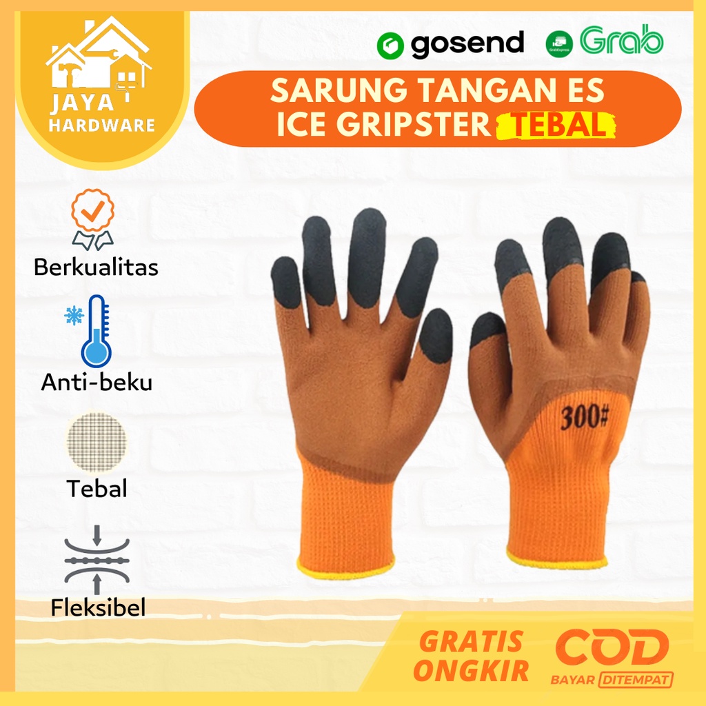 Jual Sarung Tangan Khusus Es Tahan Dingin Beku Tebal / Ice Gripster