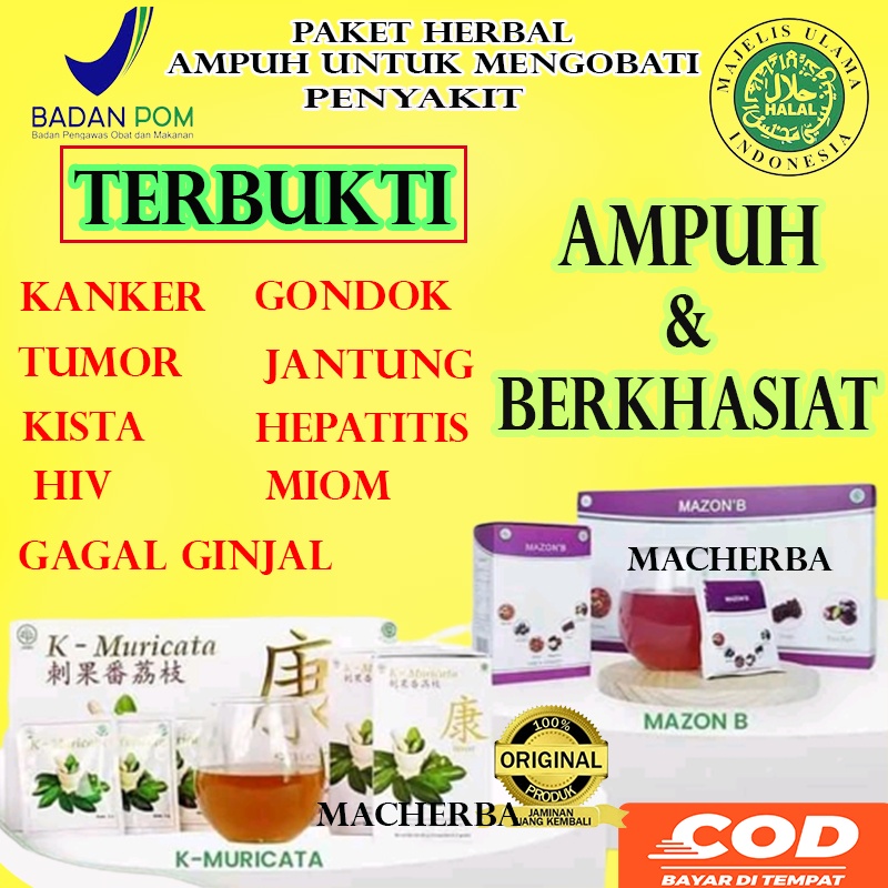 Jual K Muricata Dan Mazon B Original Paket Mazon B Dan K Muricata Obat ...