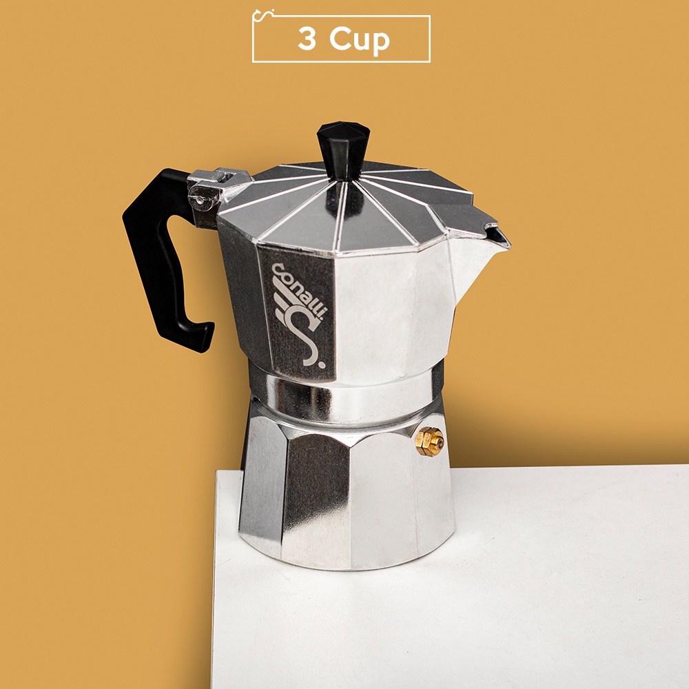 3 Cup Mokapot Specchio - Conalli