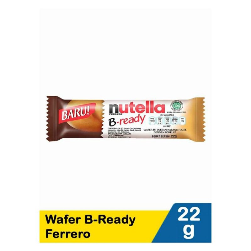 Jual Nutella B-Ready Ferrero 22G | Shopee Indonesia