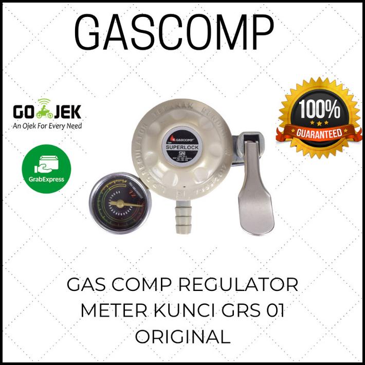 Jual Gascomp Kepala Gas Regulator Meter Super Lock Grs Dengan Kunci Sni Shopee Indonesia