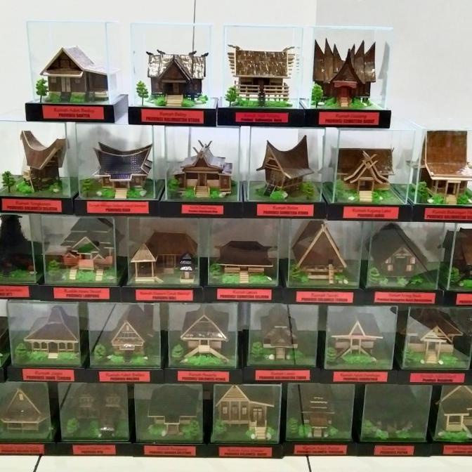 Jual Miniatur Rumah Adat Indonesia (grade A) | Shopee Indonesia