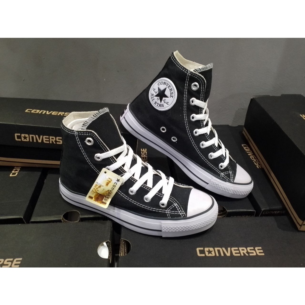 Jual CONVERSE ALL STAR HITAM (HIGH) | Shopee Indonesia