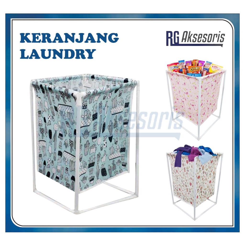 Jual Rgaksesoris Keranjang Baju Kotor Cucian Laundry Stand Pakaian