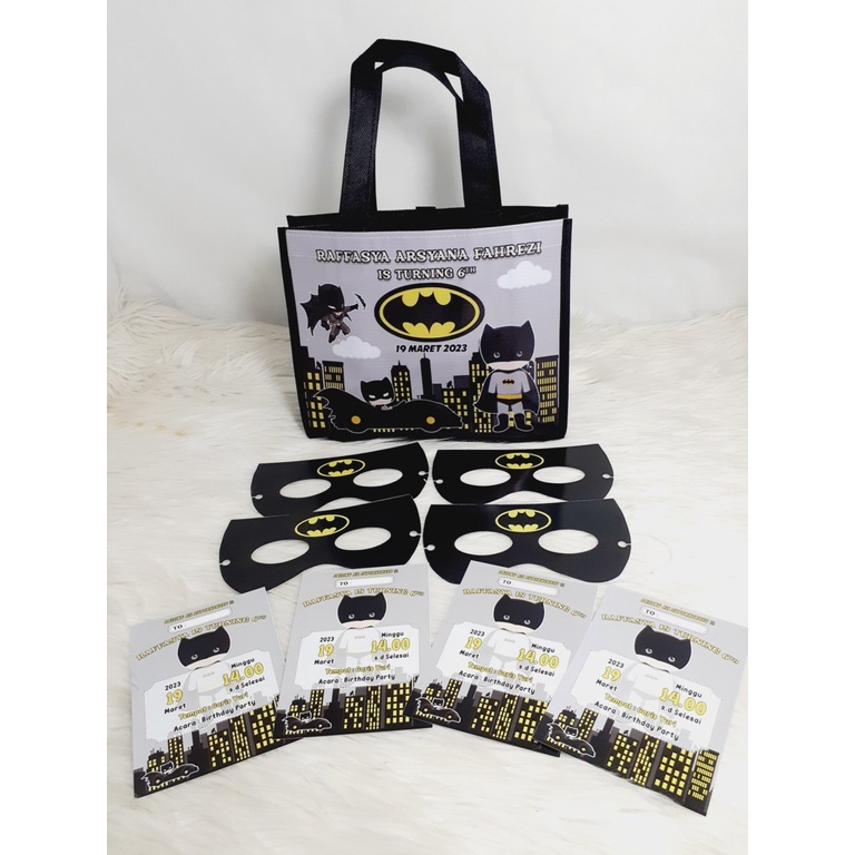 Jual Pernak-pernik Ulang Tahun Keren Custom Tema Batman | Shopee Indonesia