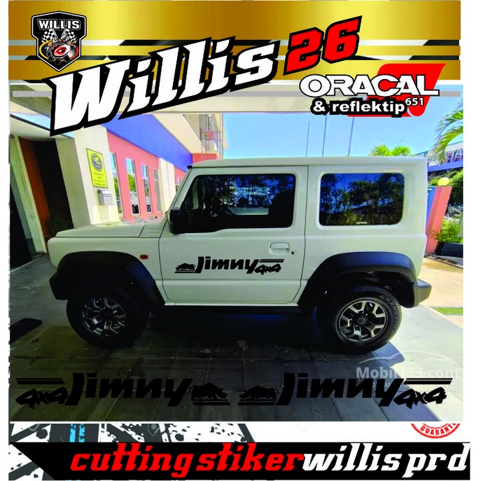 Jual sticker stiker mobil suzuki jeep jimny katana 4x4 off road