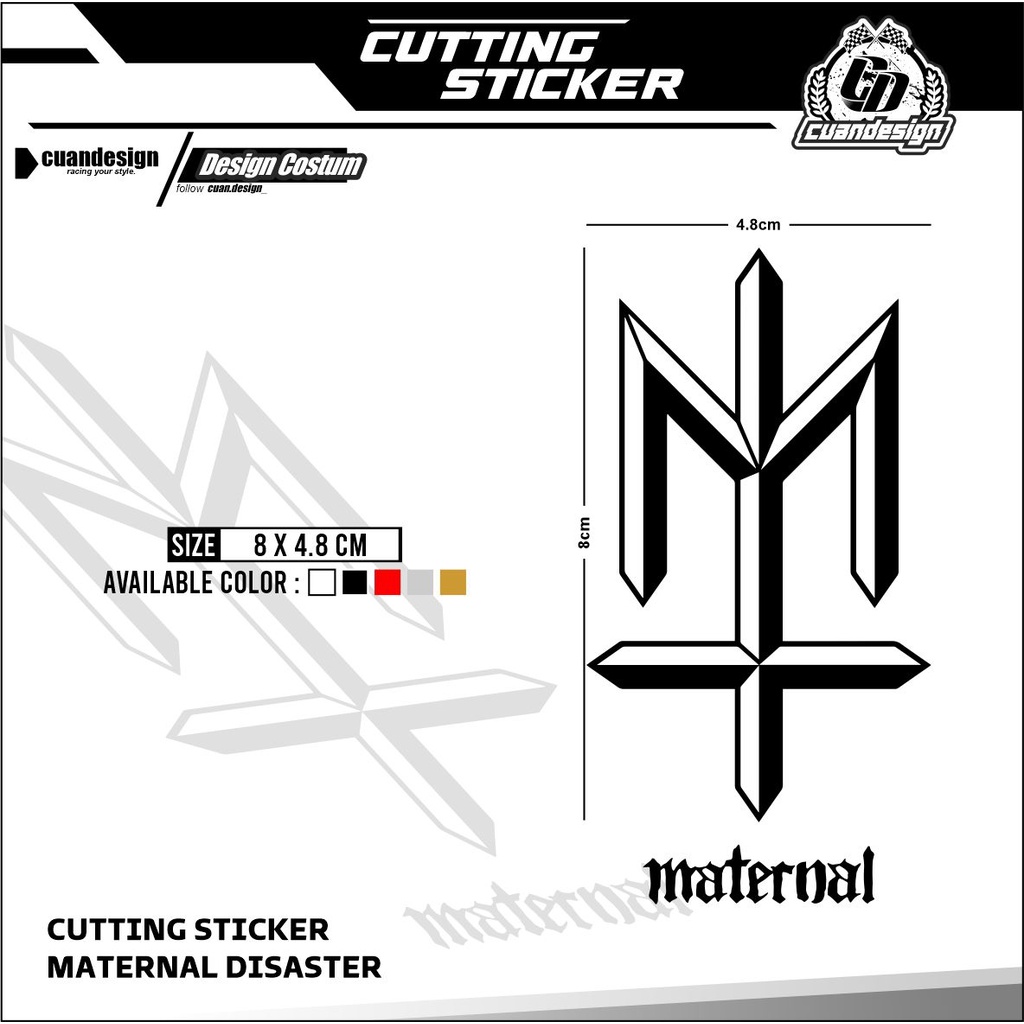 Jual Cutting Sticker Stiker Maternal Logo Small Stiker Logo Maternal