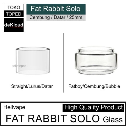 Jual FAT RABBIT SOLO RTA Replacement Glass | kaca tabung tank gelas ...